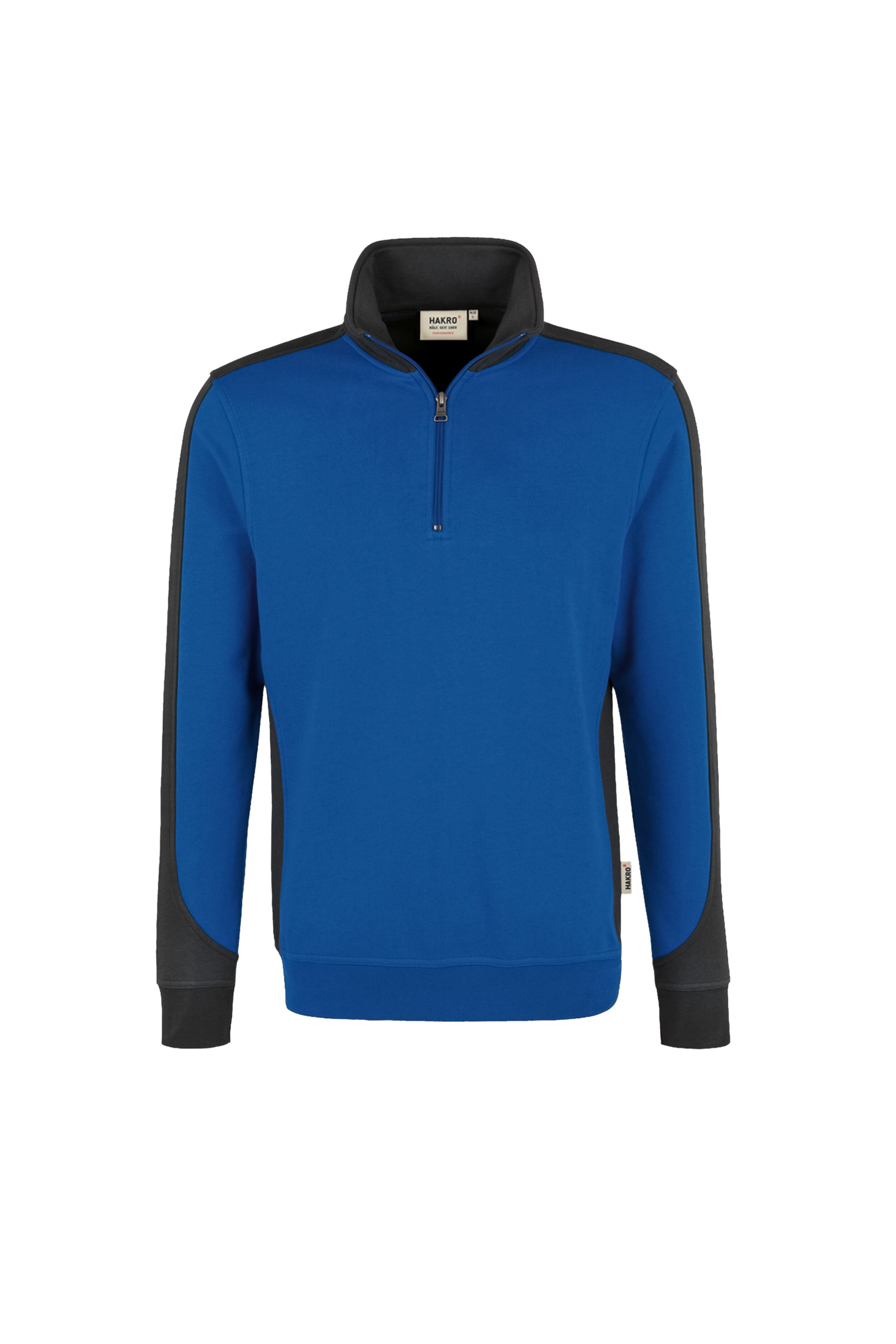HAKRO Zip-Sweatshirt Contrast Mikralinar® No. 476