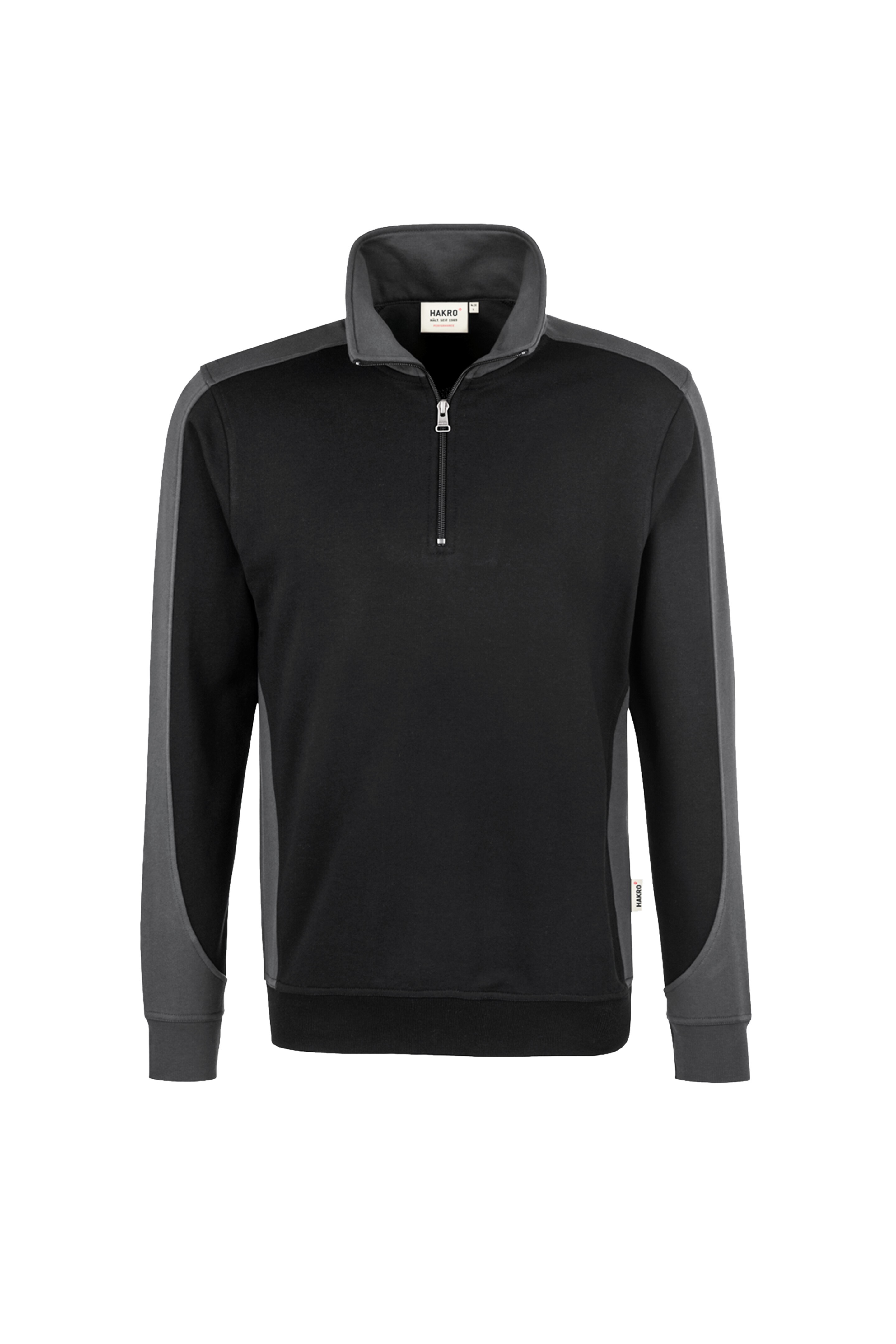 HAKRO Zip-Sweatshirt Contrast Mikralinar® No. 476