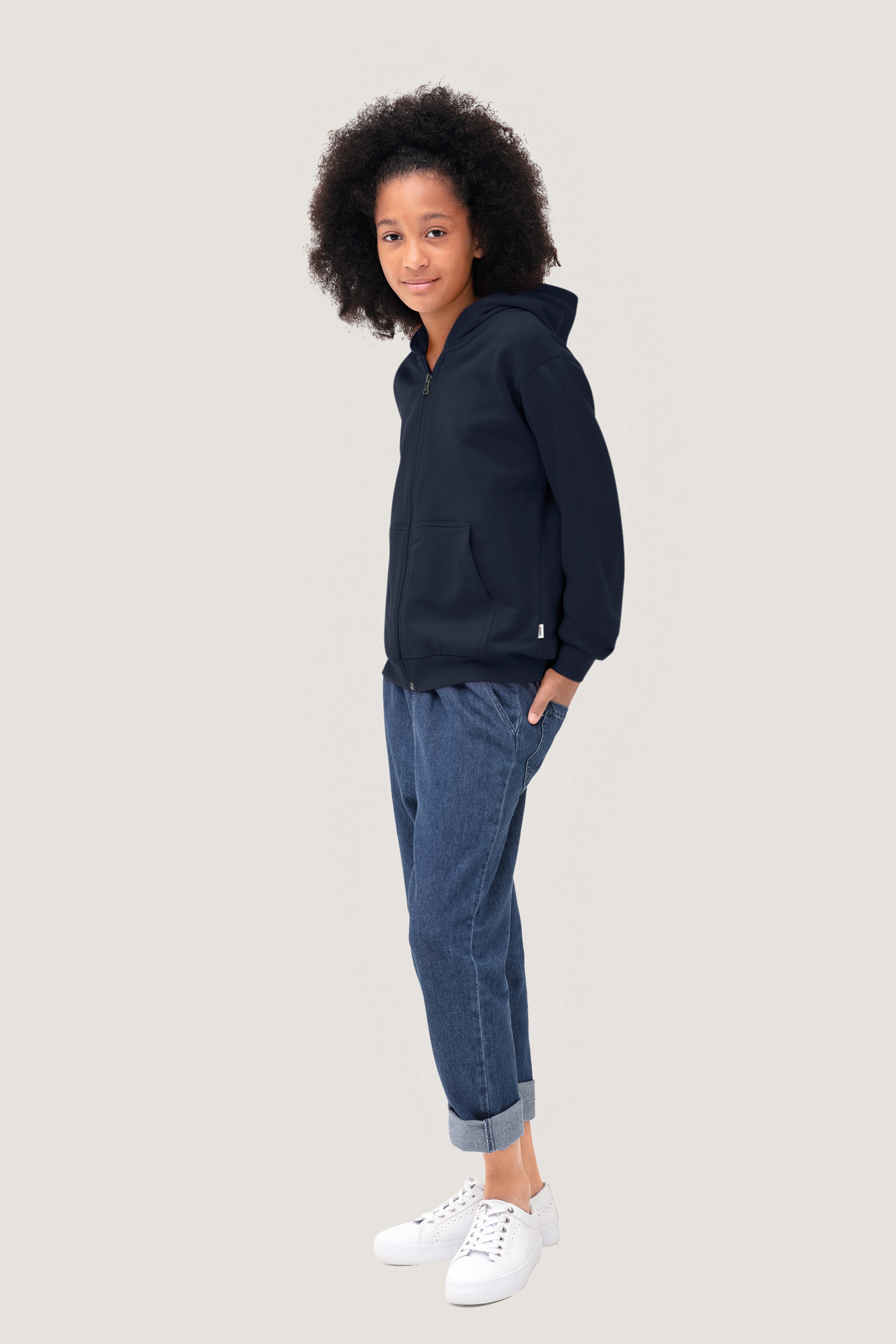 Kinder Kapuzen-Sweatjacke Premium HAKRO Kinder Kapuzen-Sweatjacke Premium HAKRO